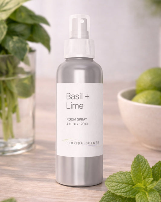 product_namBasil + Lime Room Spray - Ideal for Focus e - Florida Scents