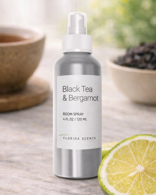 product_namBlack Tea & Bergamot Room Spray - Ideal for Sophisticated Spaces e - Florida Scents