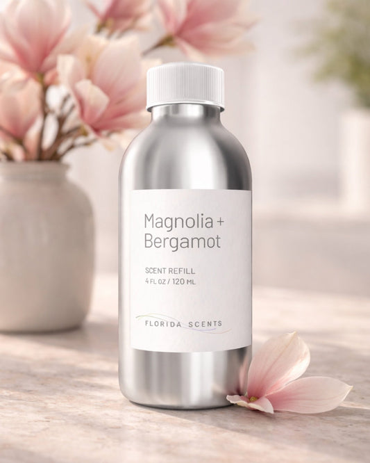 product_namMagnolia & Bergamot Scent Refill - Ideal for Quiet Mornings e - Florida Scents