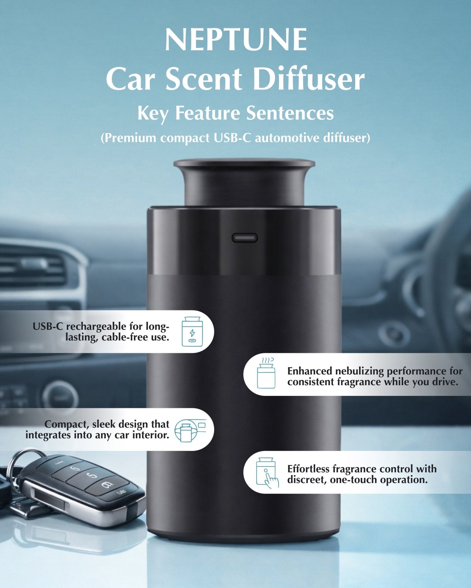 Neptune Car Scent Diffuser – Florida Scents