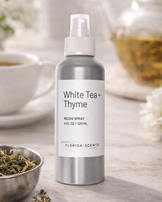 product_namWhite Tea + Thyme Room Spray - Ideal for Deep Relaxation e - Florida Scents